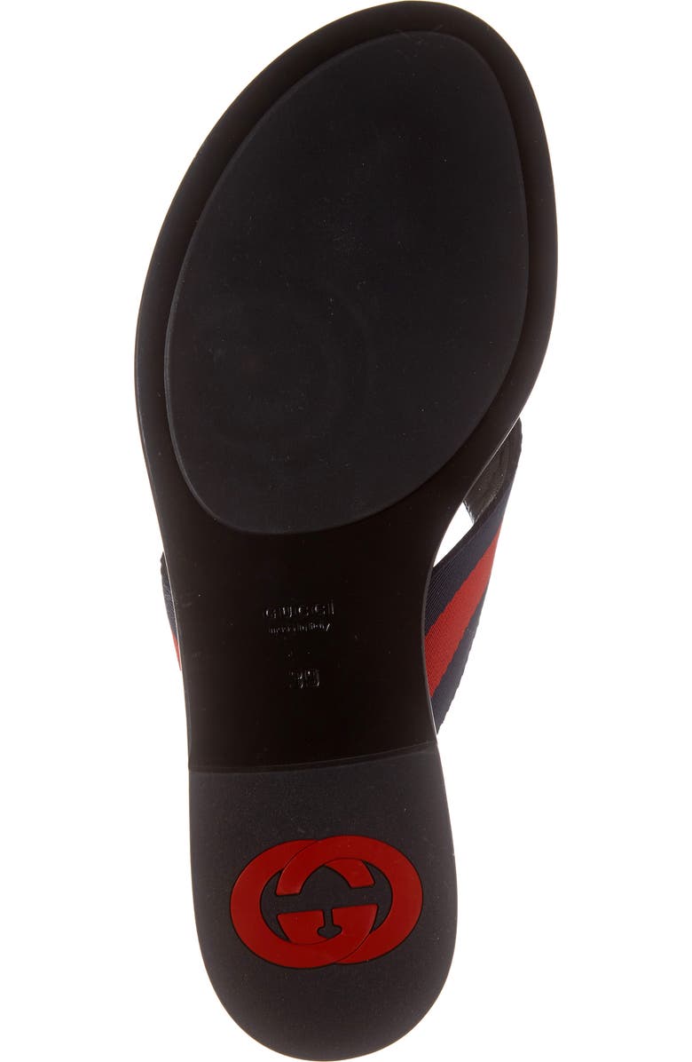 Gucci Kika GG Web Flip Flop, Alternate, color,