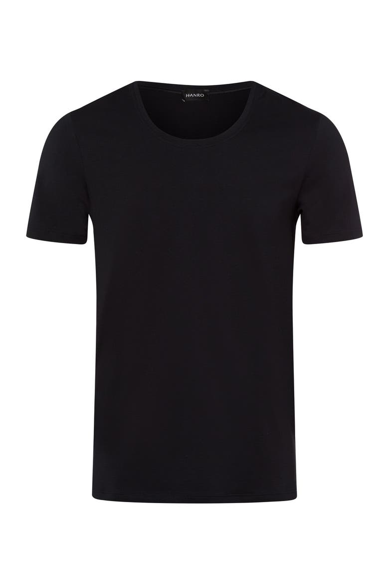 Cotton Superior Cotton Crew Neck T-Shirt, Main, color, Black