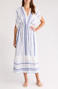 lemlem Leila Embroidered Cotton Blend Cover-Up Sundress