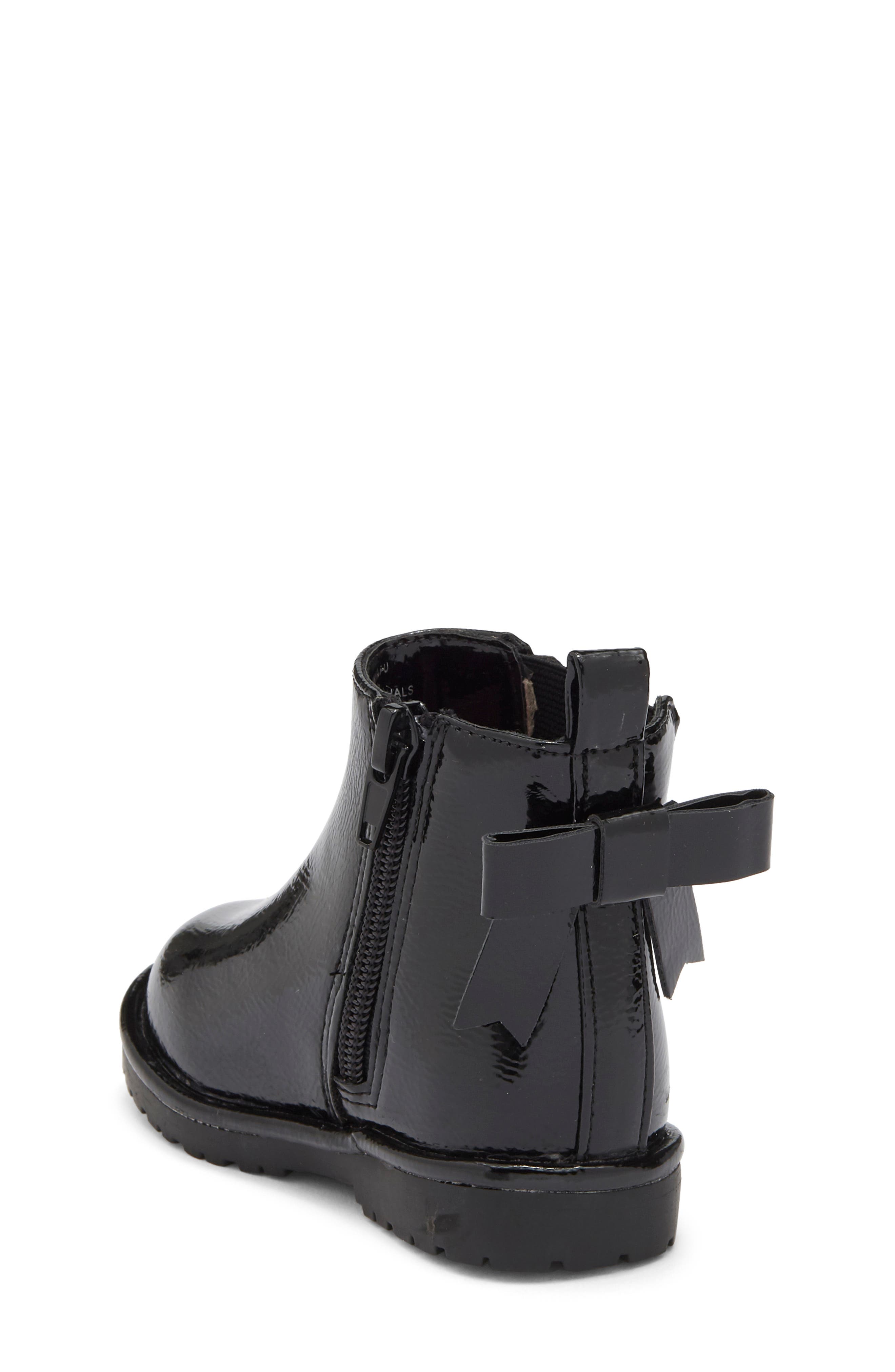 Kids' Bronwyn Bow Chelsea Boot, Alternate, color, BLACK