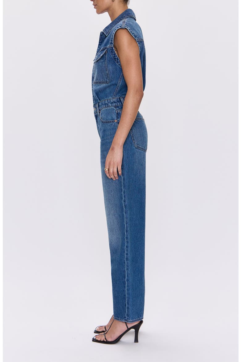 Ace Sleeveless Denim Jumpsuit, Alternate, color, FAIRVIEW