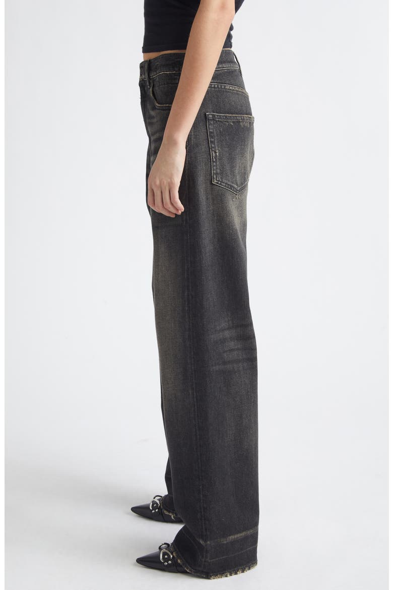 Venti Baggy Wide Leg Jeans, Alternate, color, ABBEY BLACK