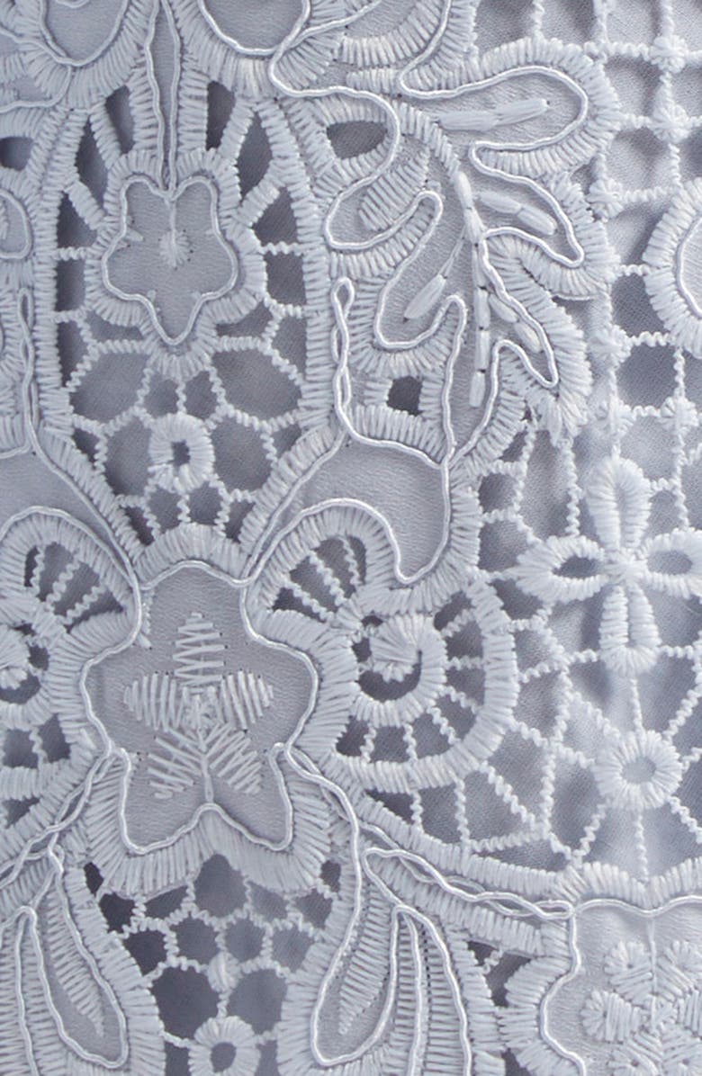 Zimmermann Coco Long Sleeve Guipure Lace Dress, Alternate, color, Powder Blue