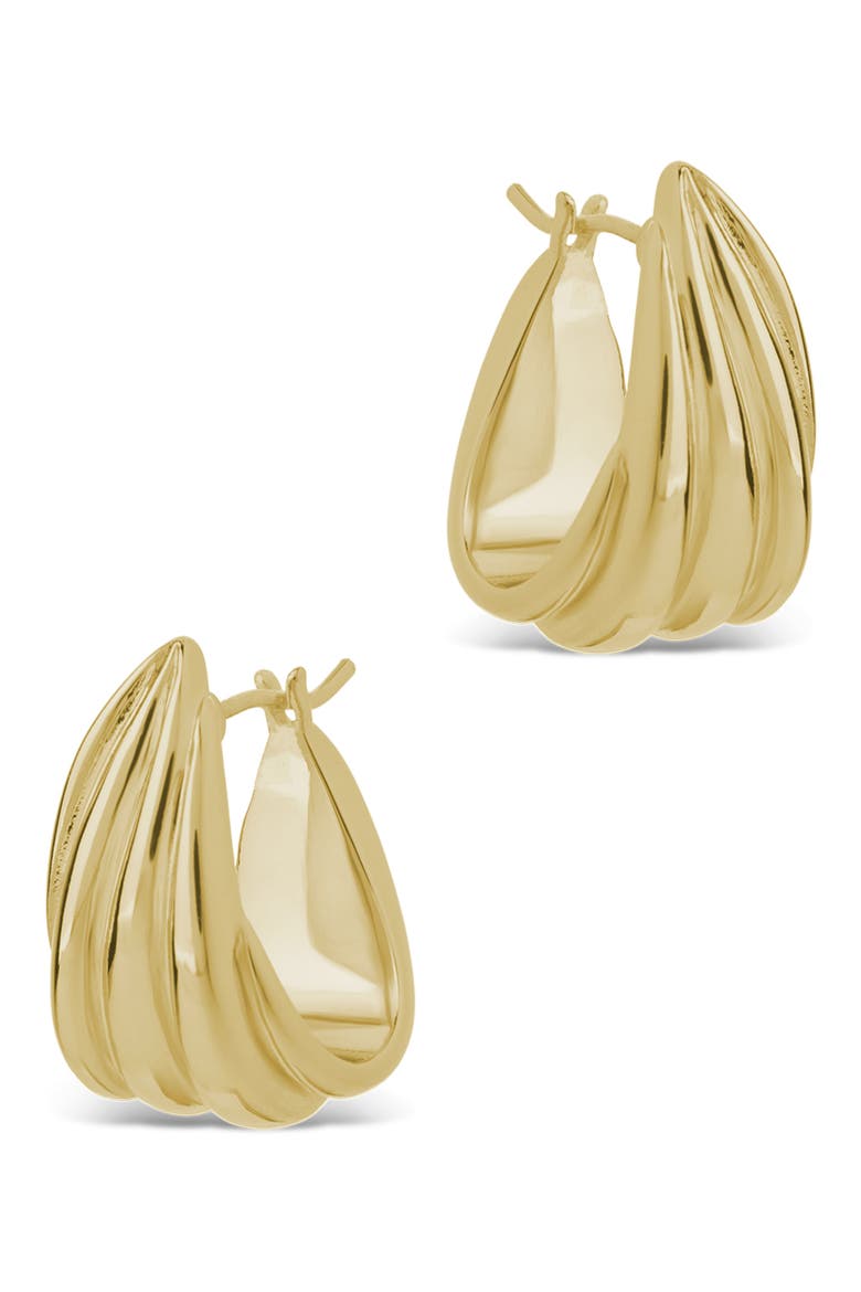 Anouk Twist Hoop Earrings, Alternate, color, GOLD