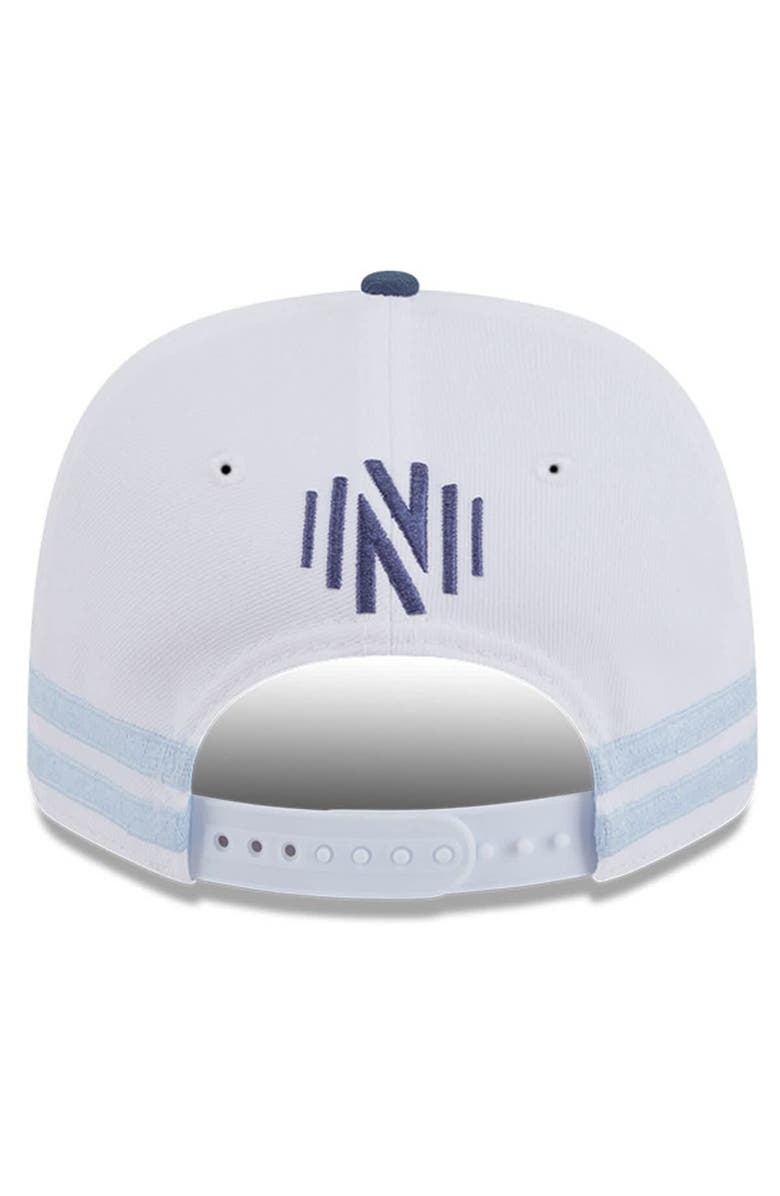 New Era Men's New Era  White/Light Blue Nashville SC 2025 Third 9SEVENTY Stretch-Snap Hat, Alternate, color, White