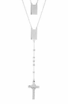 Men's Stainless Steel Scapular Necklace
