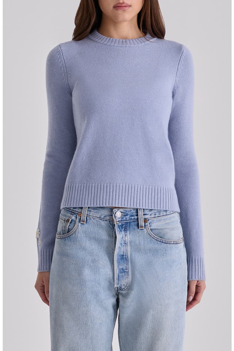 Abbie Bluebell Merino Wool & Cashmere Blend Sweater, Main, color, BLUEBELL