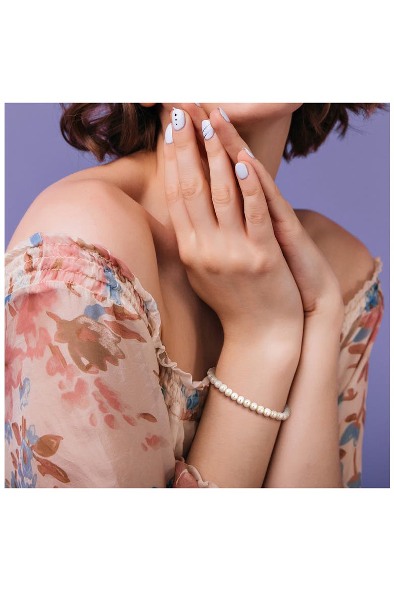 5-5.5mm Cultured Freshwater Pearl Bracelet, Alternate, color, WHITE