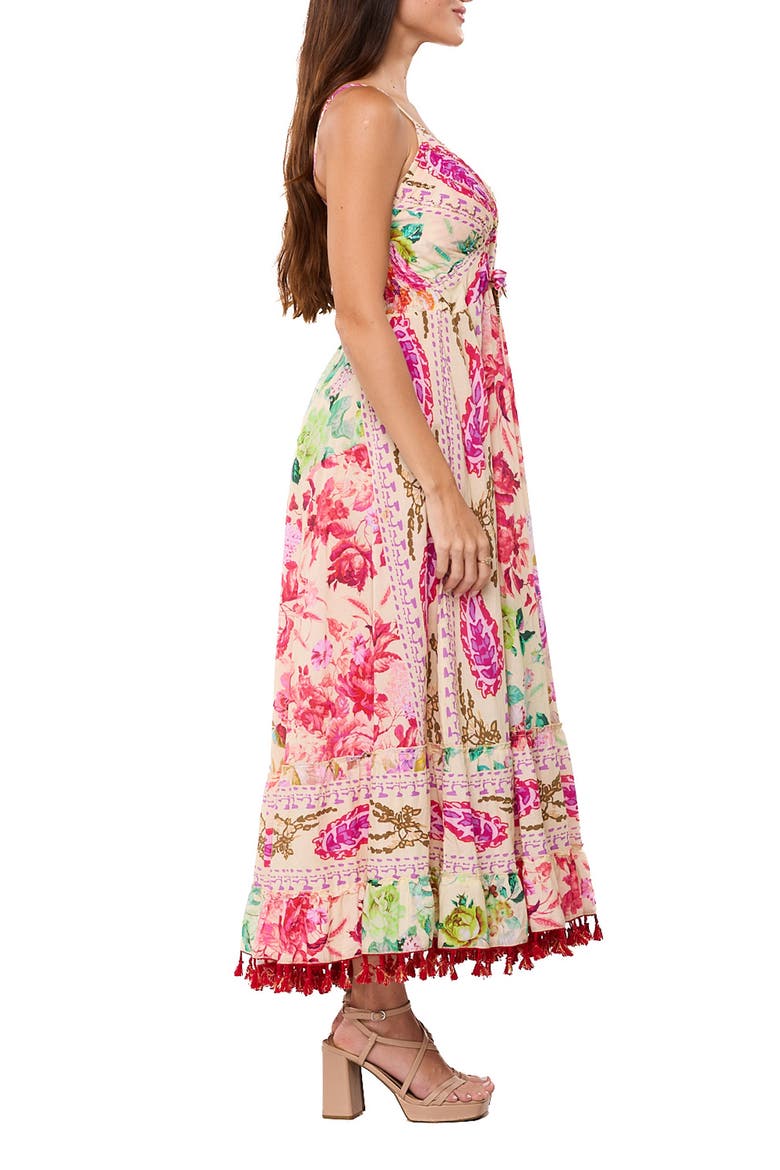 Floral Maxi Dress, Alternate, color, BEIGE