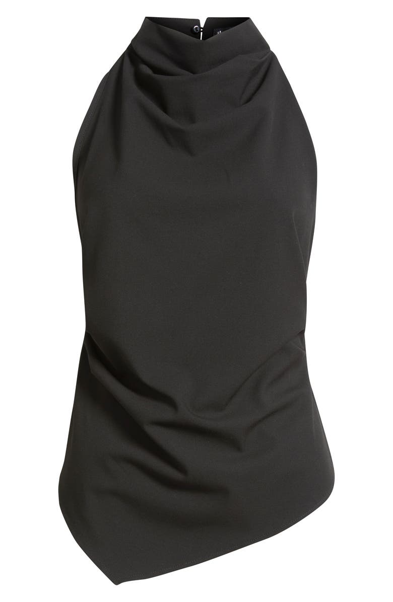 MANGO Emilia Sleeveless Asymmetric Top, Alternate, color, Black