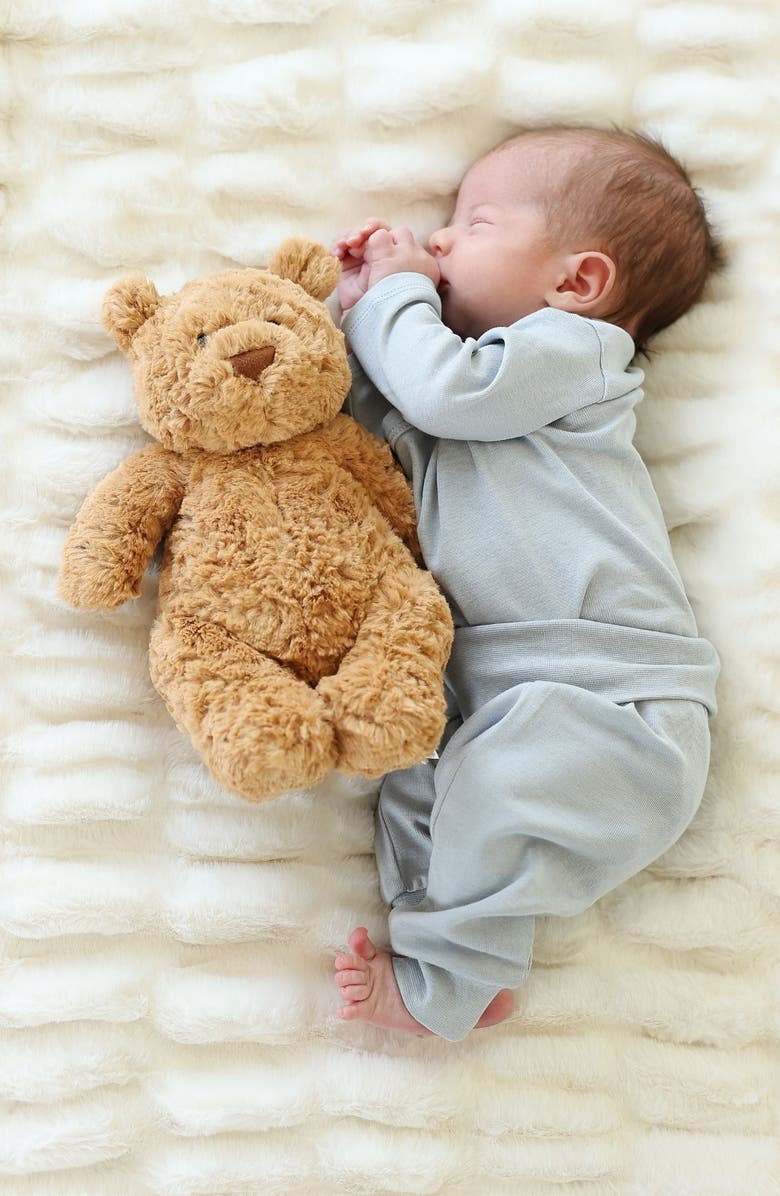 Minky Couture Hugs Cream Blanket, Alternate, color, 