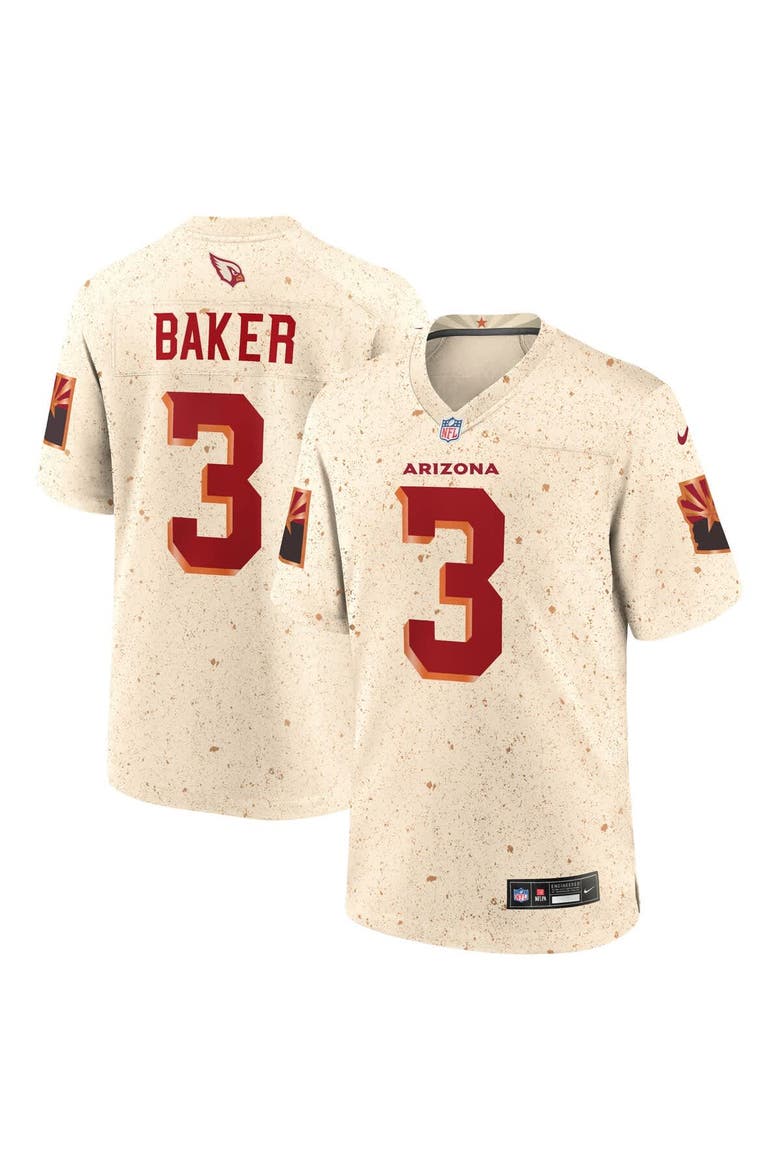 Men's Nike Budda Baker Natural Arizona Cardinals 2025 Rivalries Collection Game Jersey, Main, color, Natural