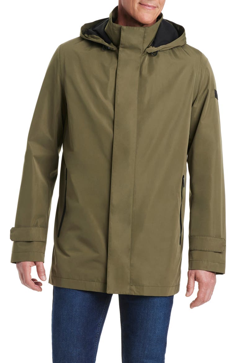 Raintek Hooded Jacket, Alternate, color, DARK OLIVE