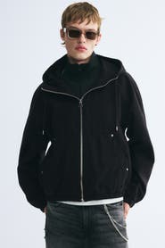 H&M Hooded Cotton Workwear Jacket