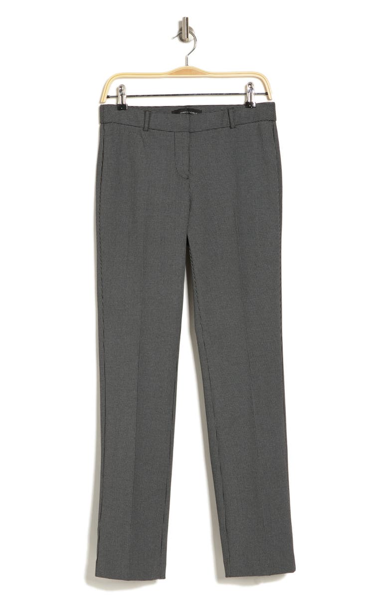 Amanda & Chelsea Ari Ponte Stripe Wide Leg Pants, Alternate, color, Black