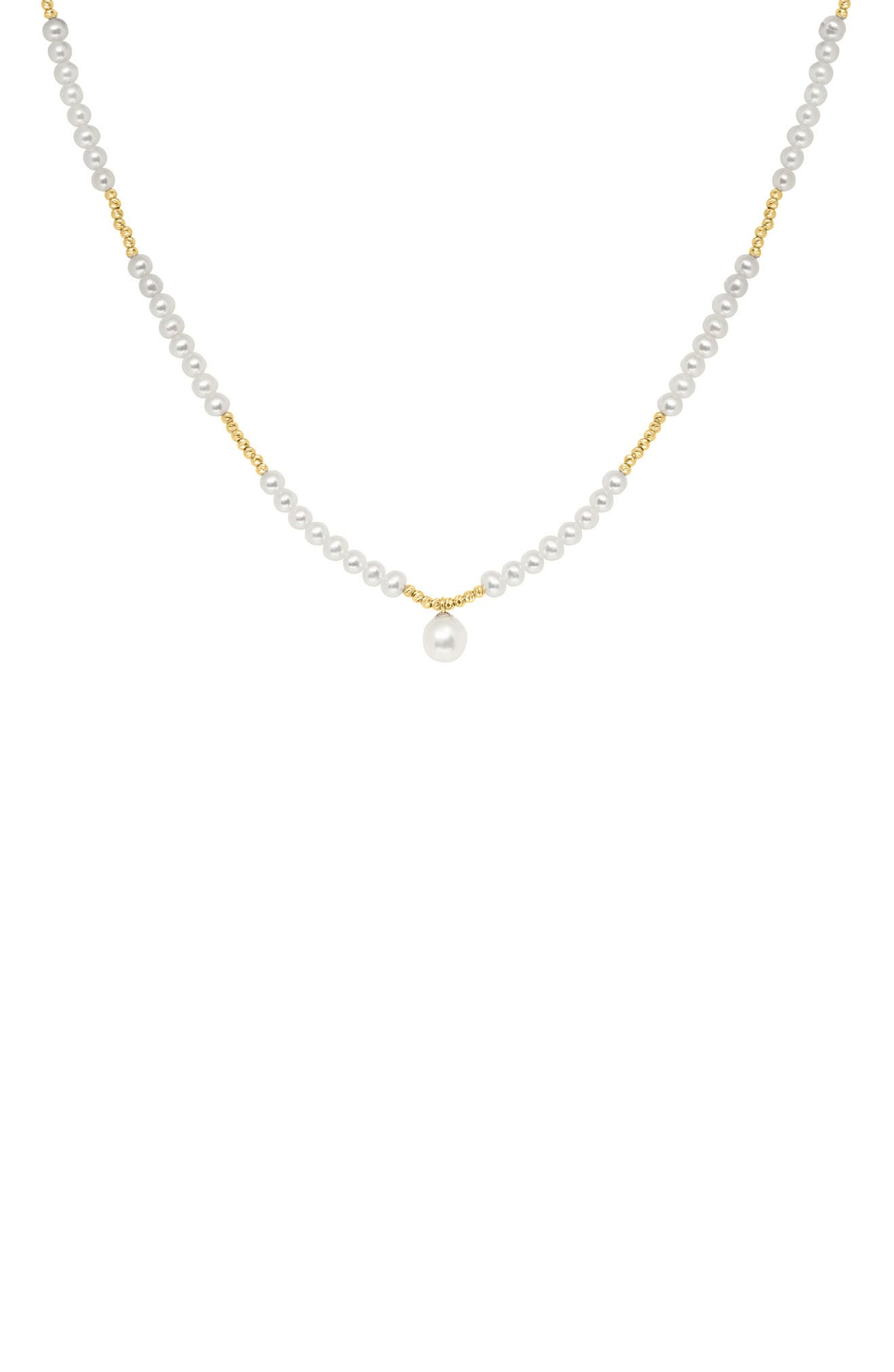 EFFY 14K Gold 4mm Freshwater Pearl Necklace