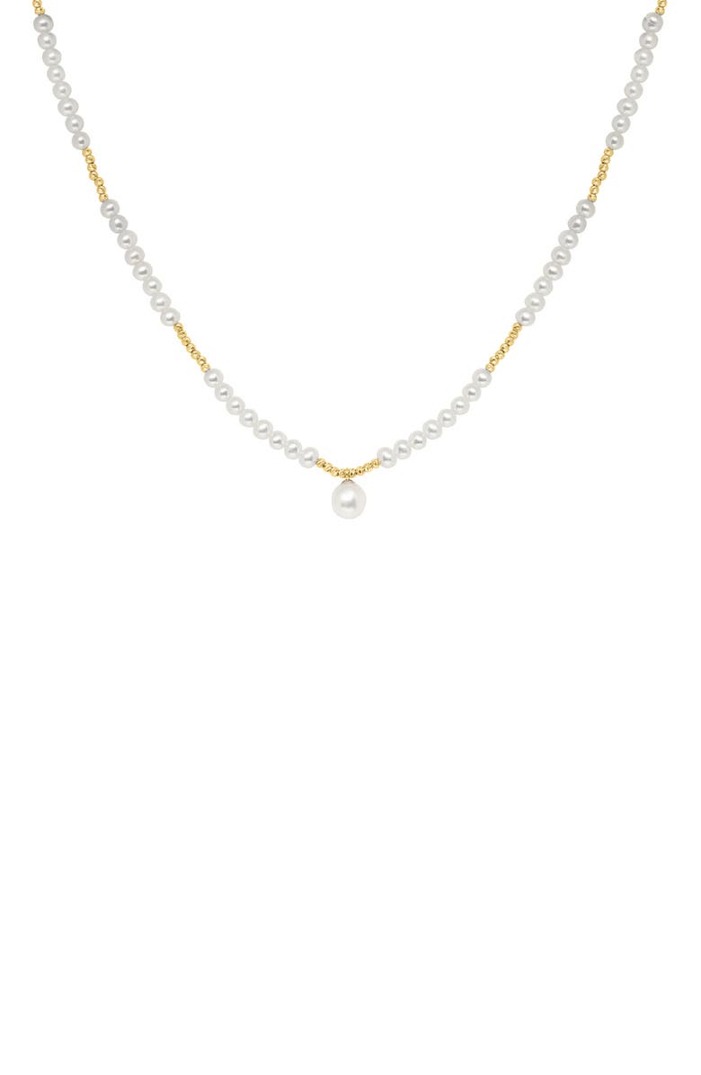 EFFY 14K Gold 4mm Freshwater Pearl Necklace, Main, color,