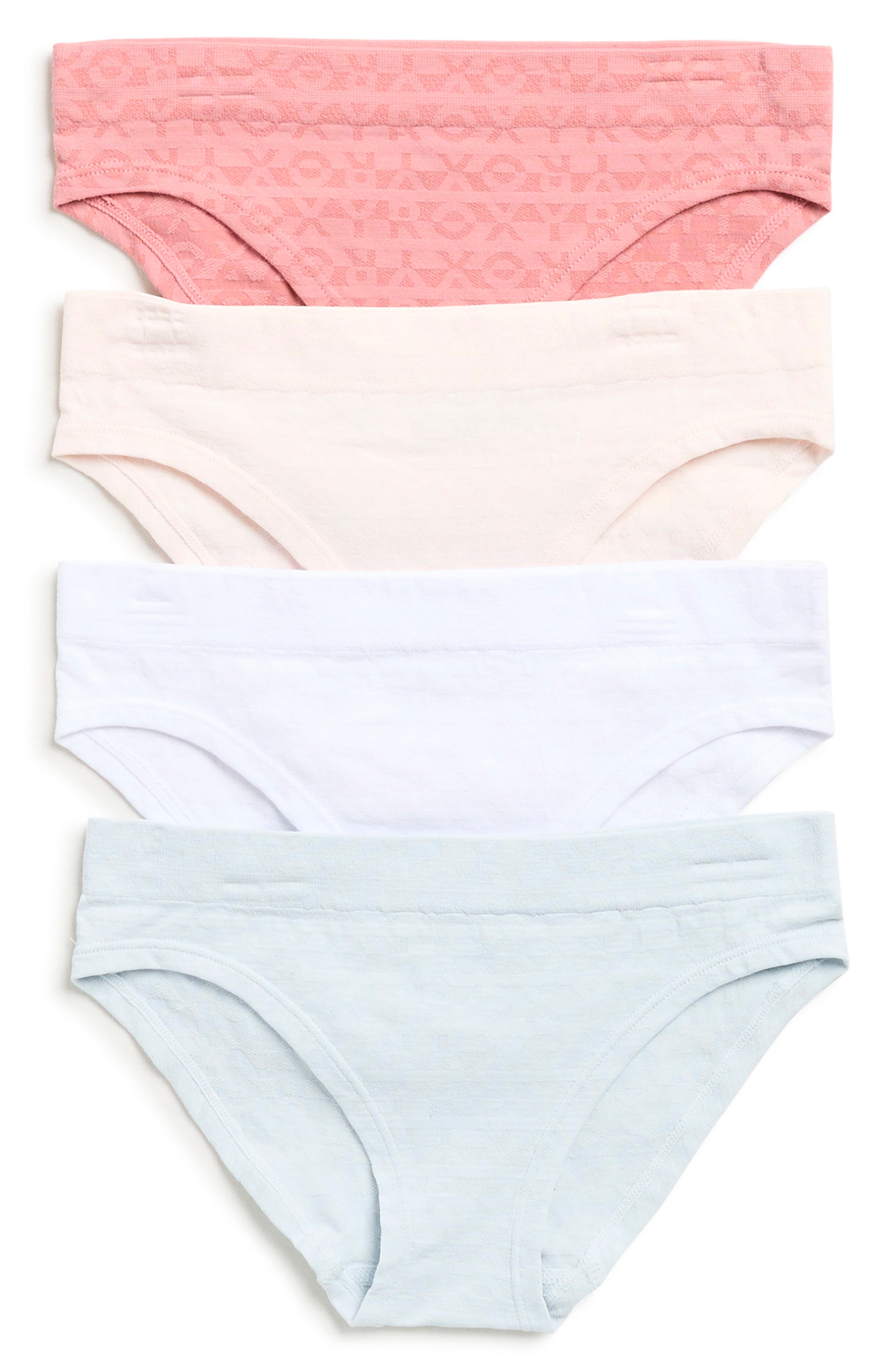 Kids' 4-Pack Logo Bikini Briefs