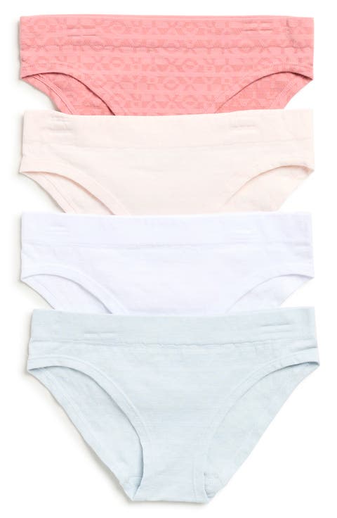 Kids' 4-Pack Logo Bikini Briefs