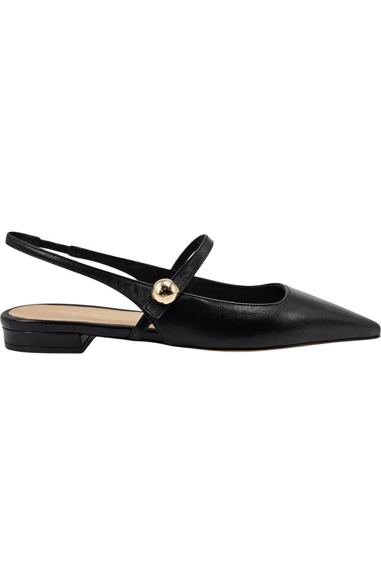 Madison Maison Binta Flat Slingback, Main, color, Black