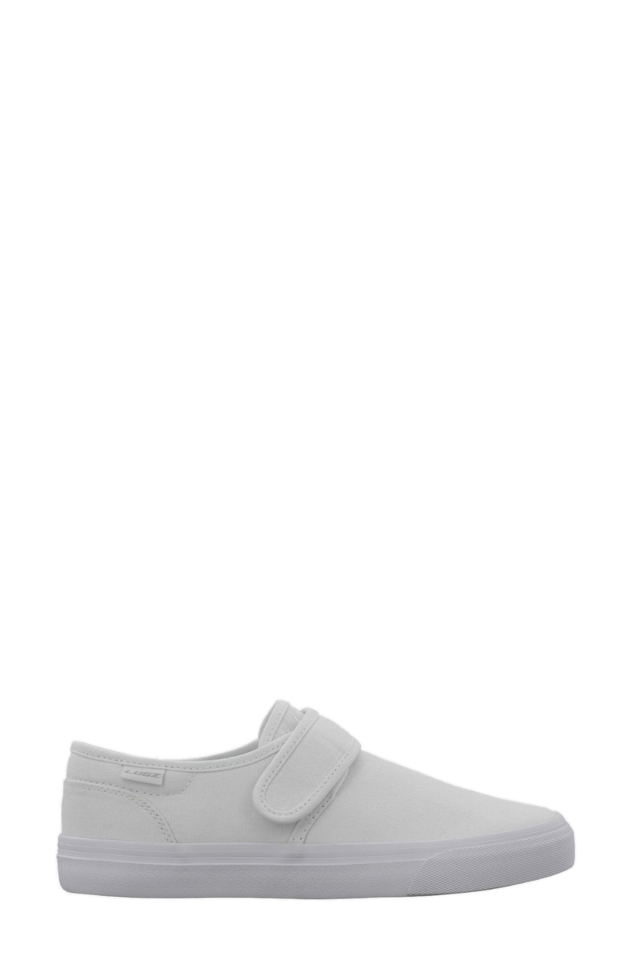 Clipper Strap Slip-On Sneaker, Alternate, color, WHITE
