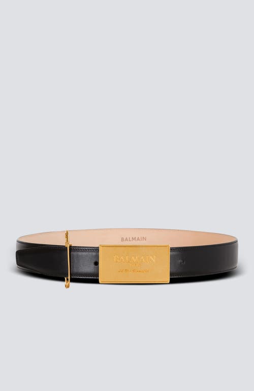 Balmain Leather Belt With Safety Pin