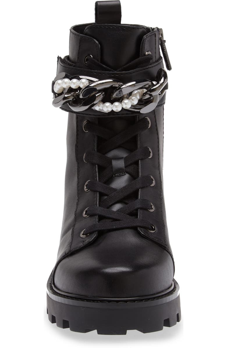 KARL LAGERFELD PARIS Maxi Chain Lug Sole Boot, Alternate, color,