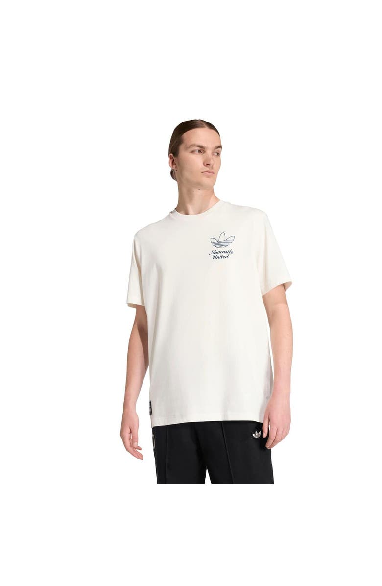 adidas Men's adidas Cream Newcastle United Terrace Icons Collection Graphic T-Shirt, Main, color, 