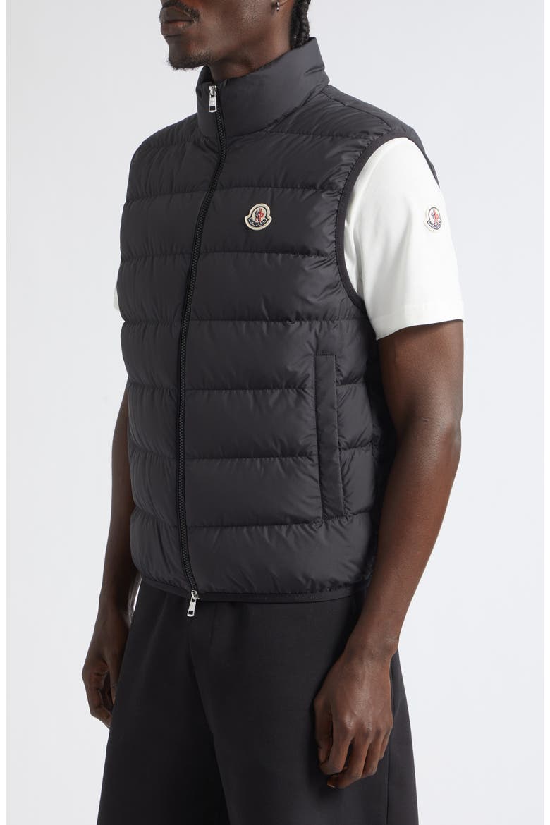 Contrin Down Puffer Vest, Alternate, color, BLACK