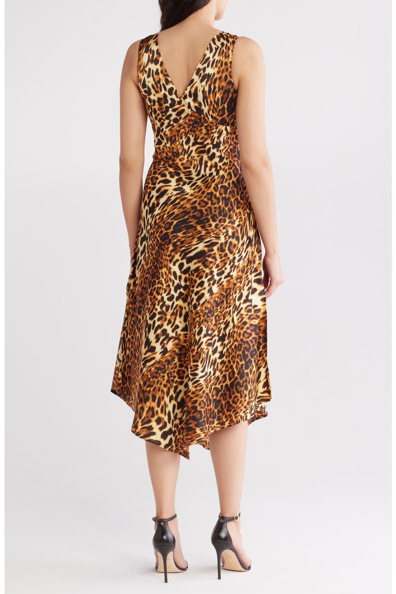 Animal Print V-Neck Dress, Alternate, color, ANIMAL