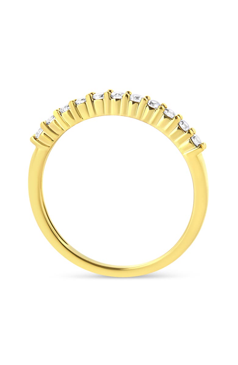 Haus of Brilliance IGI Certified 1/4 Cttw Diamond 10K Gold Fluted Band Style Ring, Alternate, color, Yellow Gold