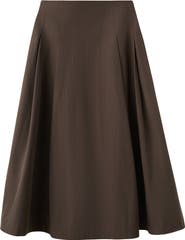 MANGO Pleated Midi Skirt