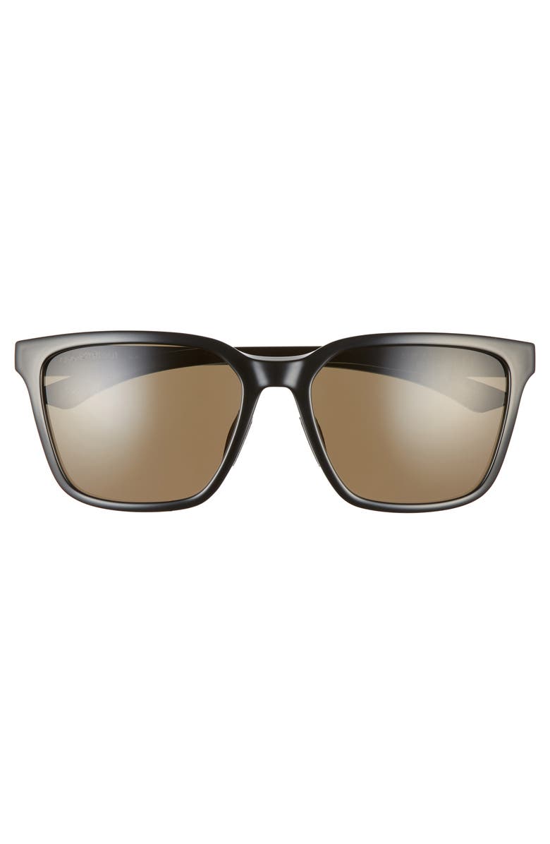Smith Shoutout 57mm ChromaPop<sup>™</sup> Polarized Square Sunglasses, Alternate, color, Black/ Gray Green
