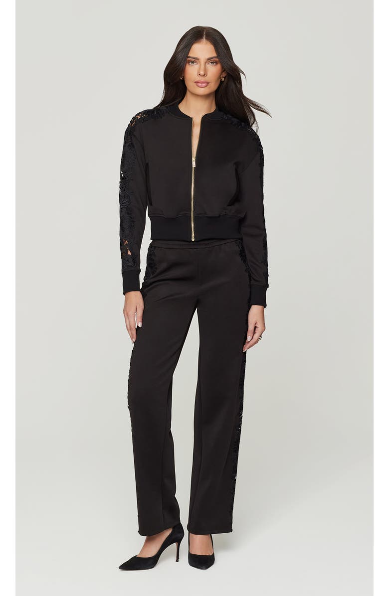 Generation Love Kensley Lace Combo Pants, Alternate, color, Black