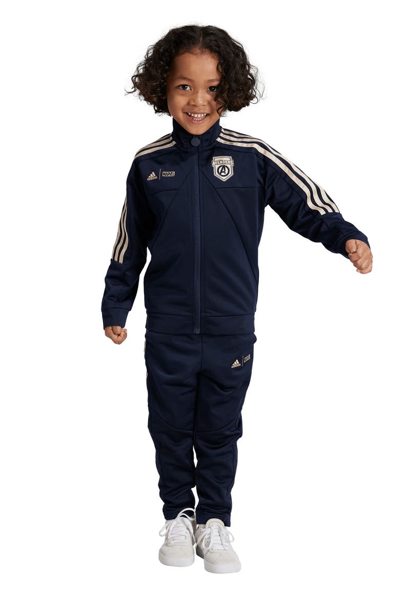 x Marvel's Avengers Kids' Tiro Suit Up Track Jacket & Pants Set, Alternate, color, INK/ WONDER GOLD METALLIC
