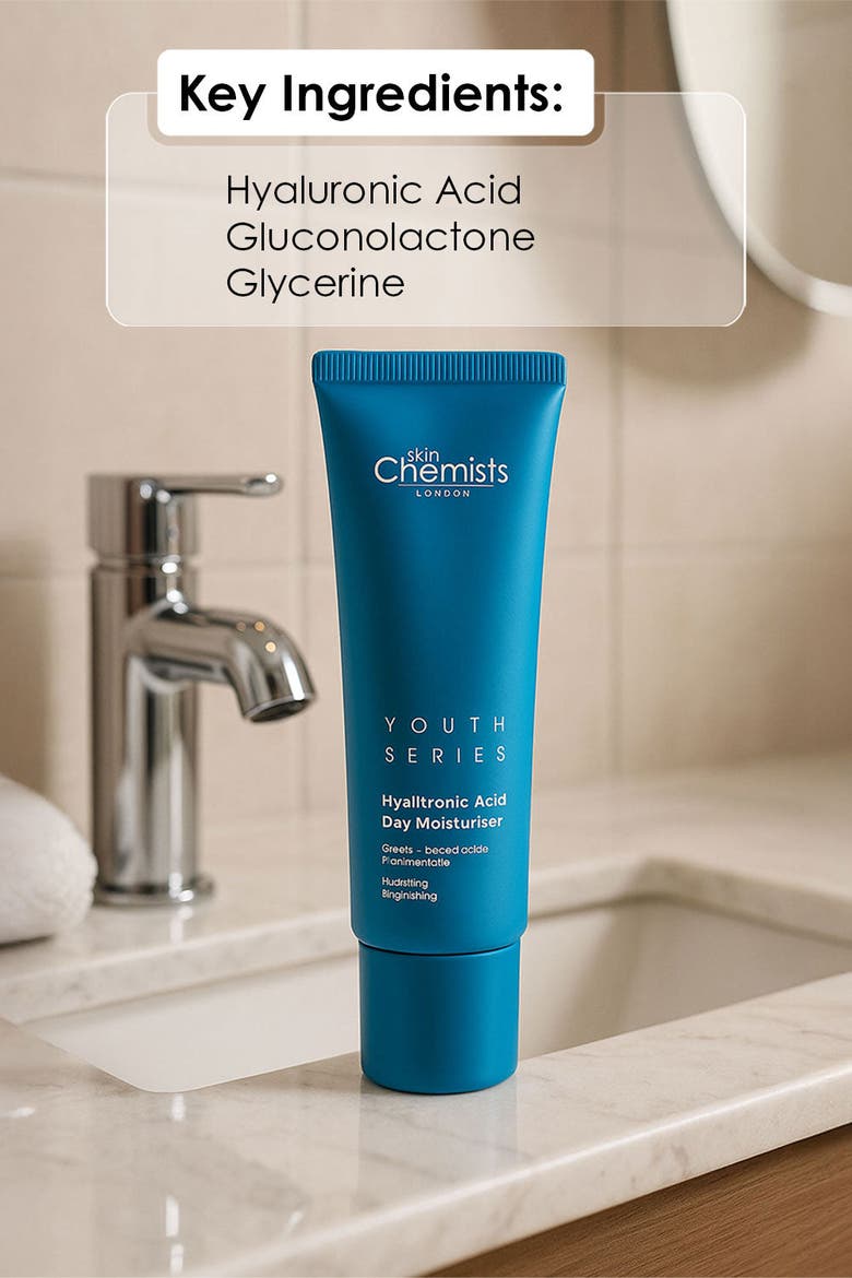 Hyaluronic Acid Day Moisturizer 50ml for Dryness, Fine Lines & Wrinkles, Alternate, color, White