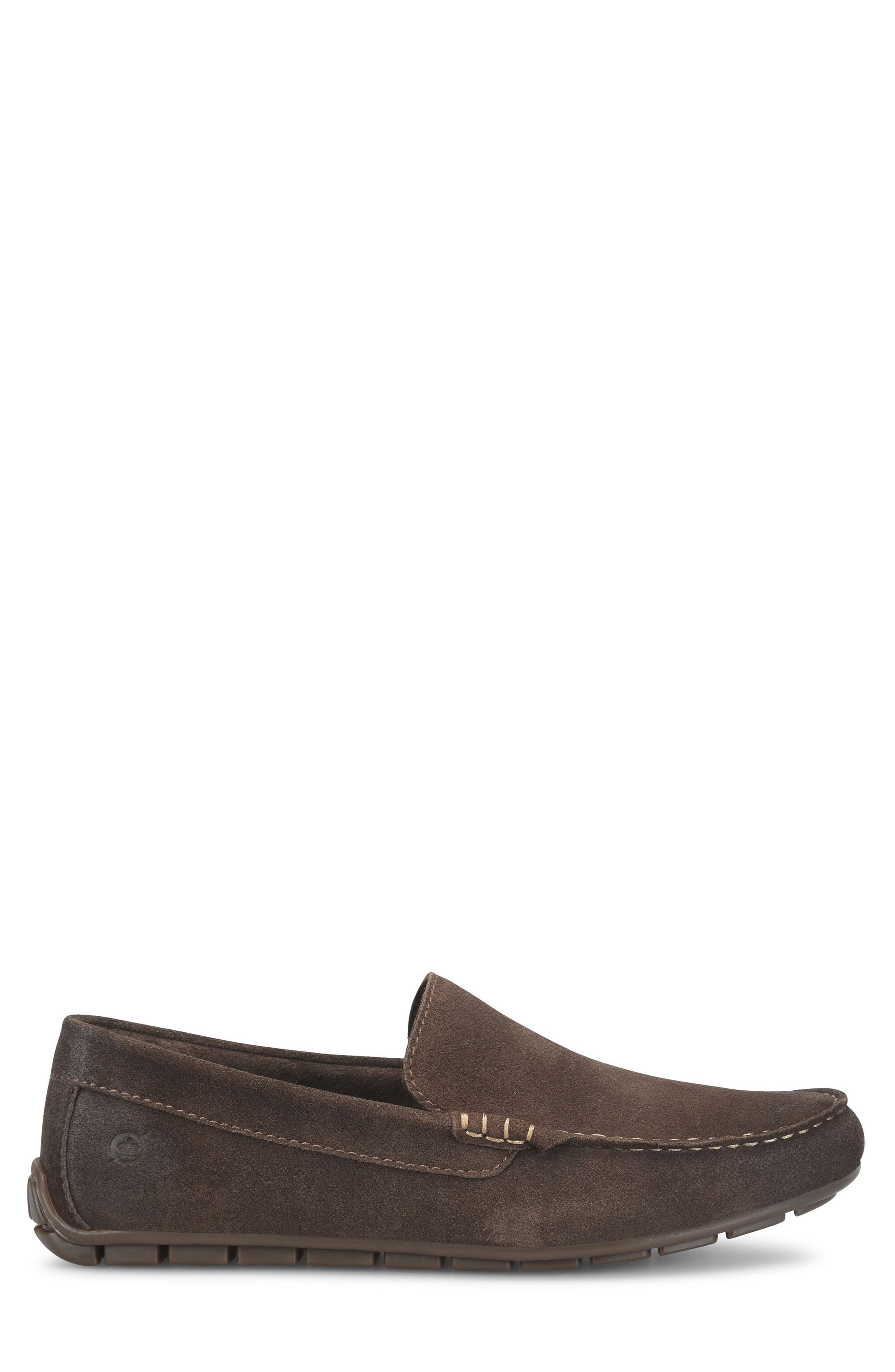 Allan Moc Driver Loafer, Alternate, color, CHOCOLATE SUEDE