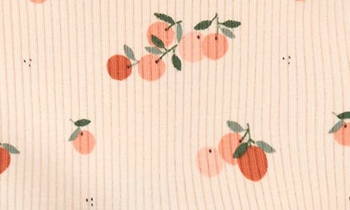 Firsts By Petit Lem Girls' Agrumes Print Ribbed Top & Bloomer Set - Baby In Light Coral