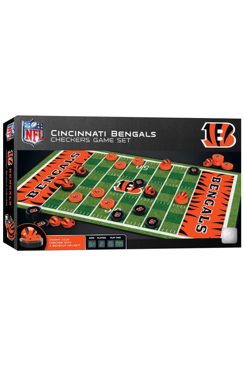 Cincinnati Bengals Checkers Board Game, Main, color, Multicolor