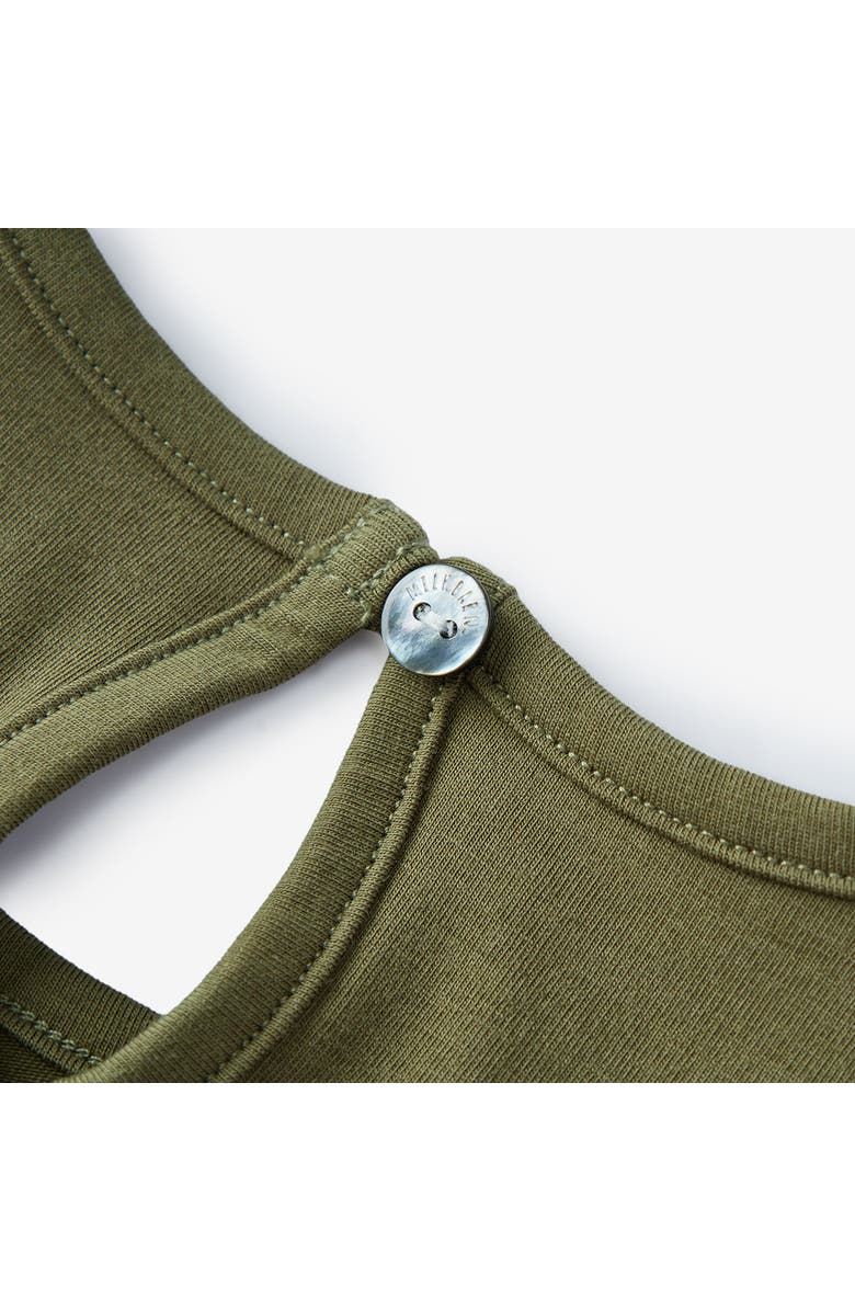 Milkbarn Cotton Stretch Long Sleeve Ballet Dress, Alternate, color, Pinecone