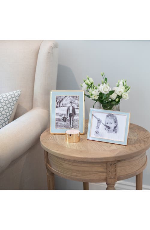 Addison Ross London Powder Blue Enamel Picture Frame In Blue