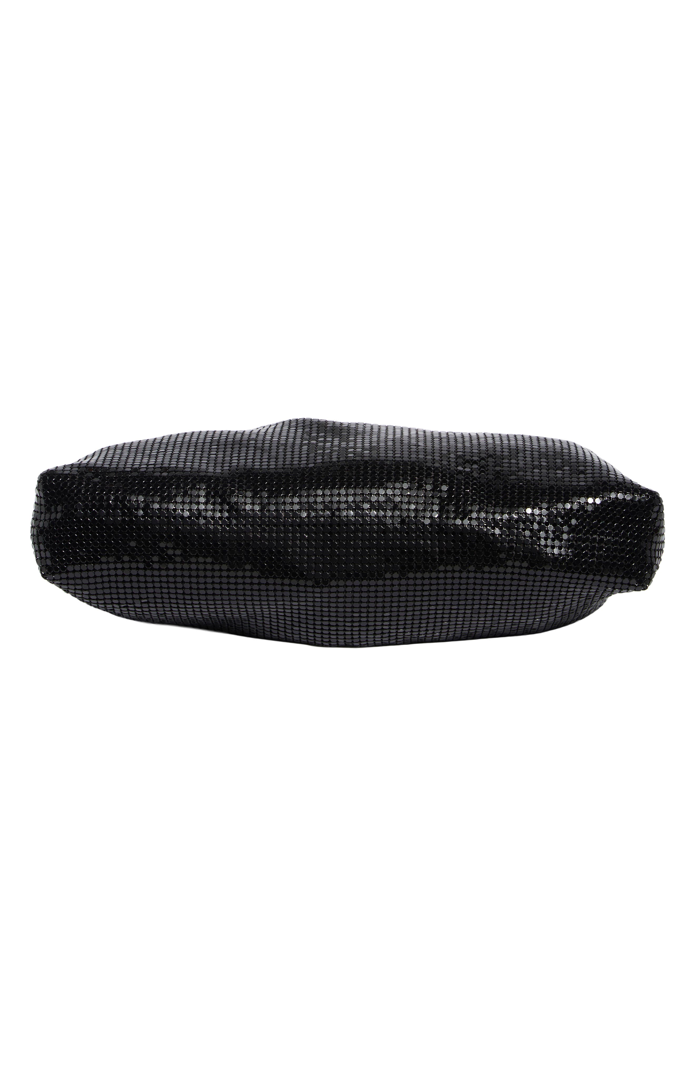 Marilla Mesh Shoulder Bag, Alternate, color, BLACK