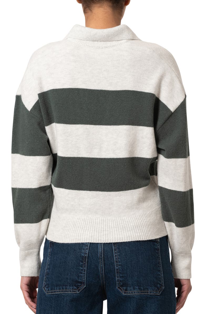 Mavi Jeans Stripe Johnny Collar Sweater, Alternate, color,