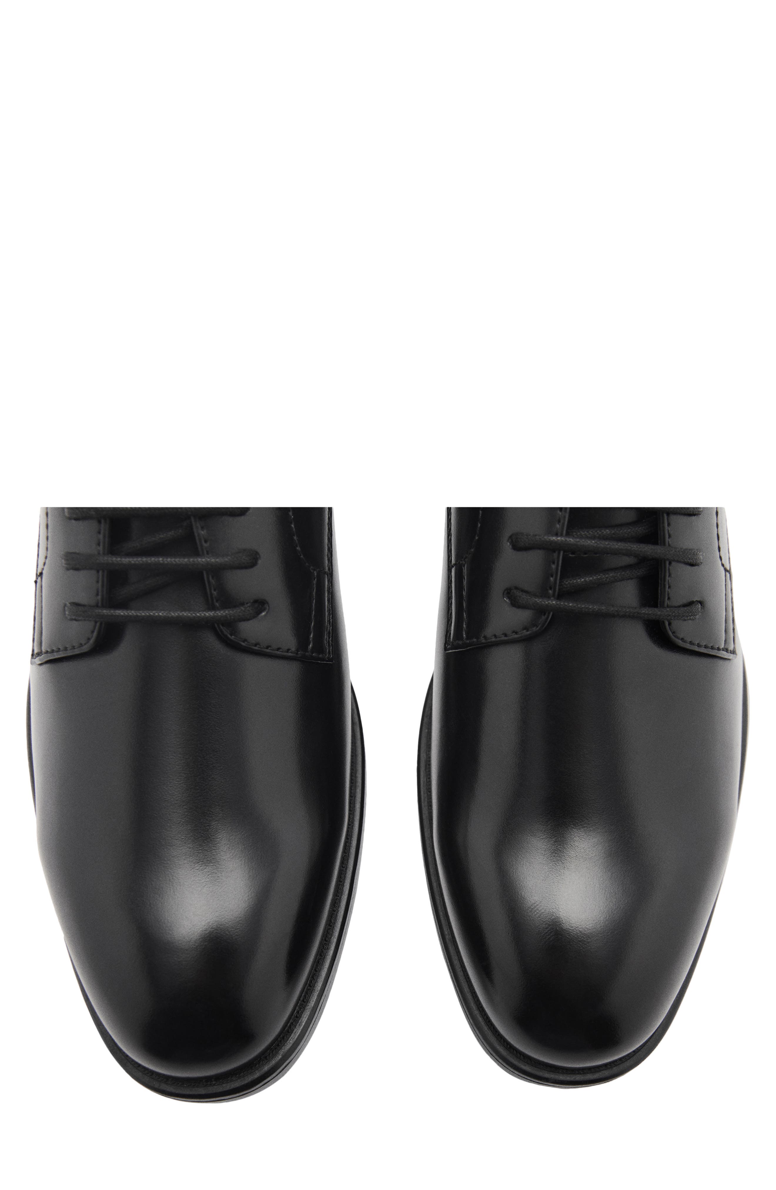 MANGO Plain Toe Derby, Alternate, color, Black