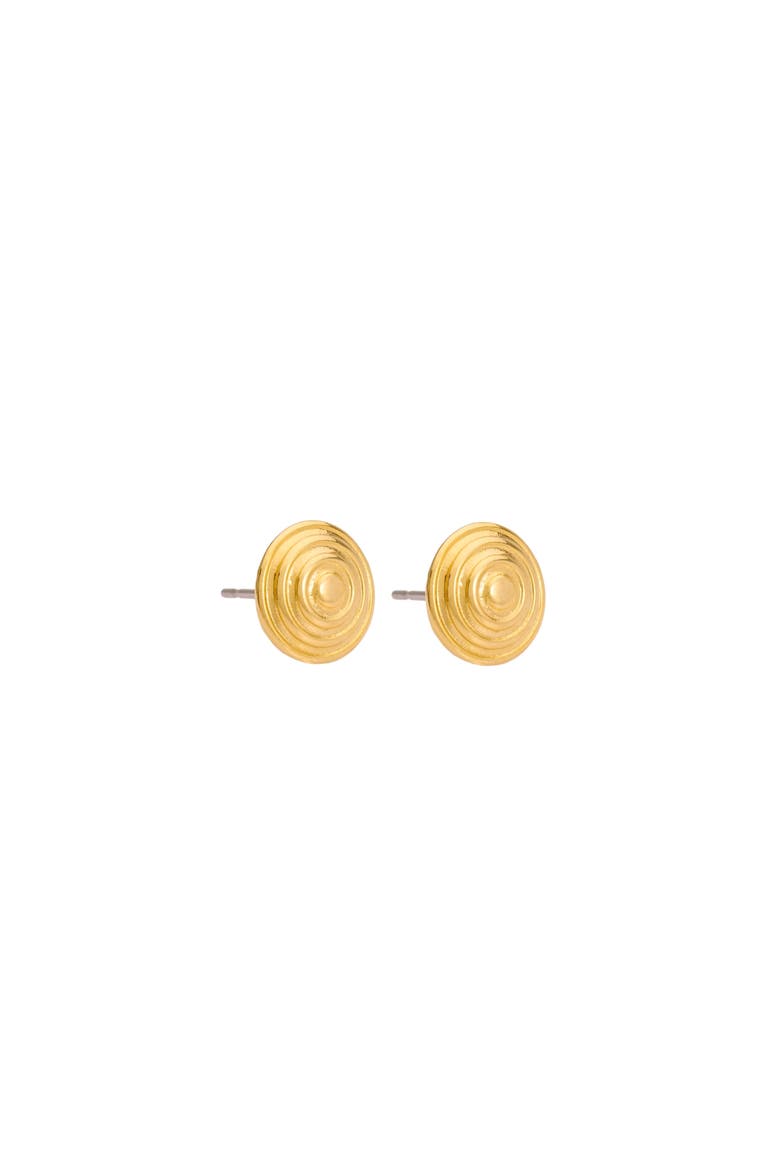 1980s Vintage Gold Plated Earrings, Main, color, Gold Plated