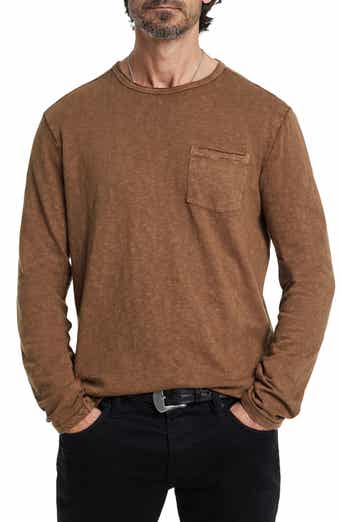 John Varvatos Sid Raw Edge Organic Cotton Long Sleeve T-Shirt