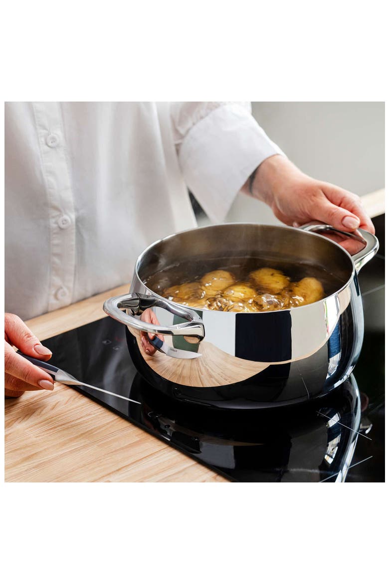 Belly Tri-Ply Stainless Steel Stockpot, Alternate, color, STELLAR