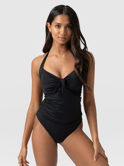 Saint + Sofia Sol Tankini Bottom In Black