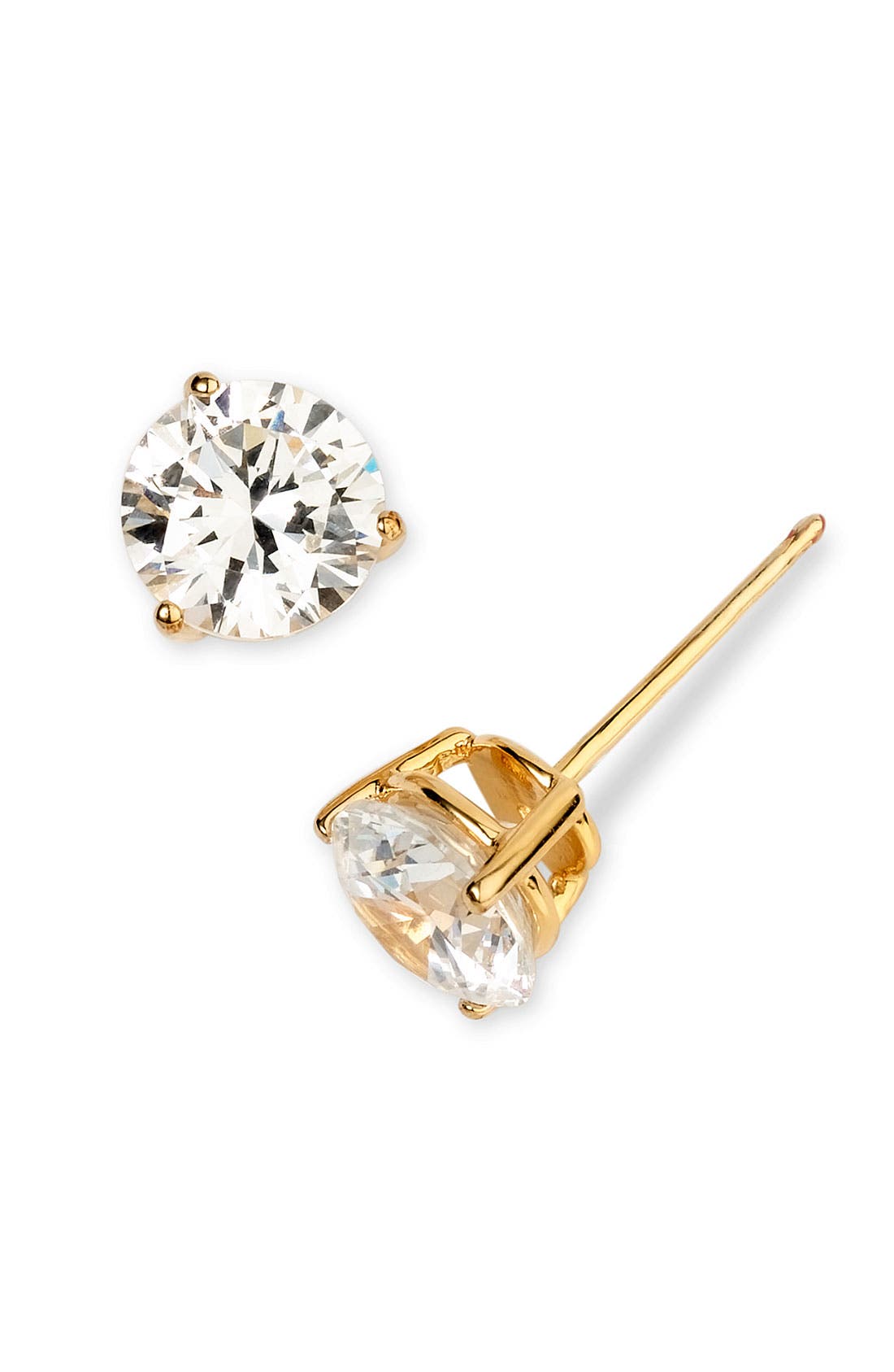 Женские аксессуары Nordstrom Gift Boxed Cubic Zirconia Stud Earrings - 3ct. — фото 4