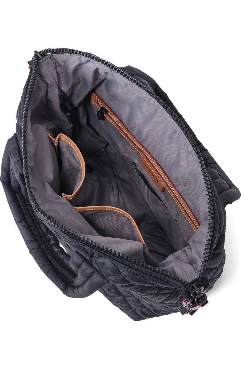 MZ Wallace Small Sutton Deluxe Quilted Crossbody Bag, Alternate, color, Black